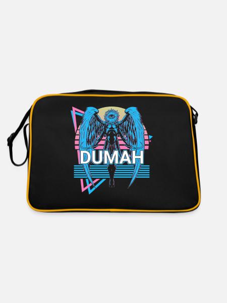 Dumah Angel Yiddish Folklore Hébreu Rétro - Sac Retro - noir/or - Dos