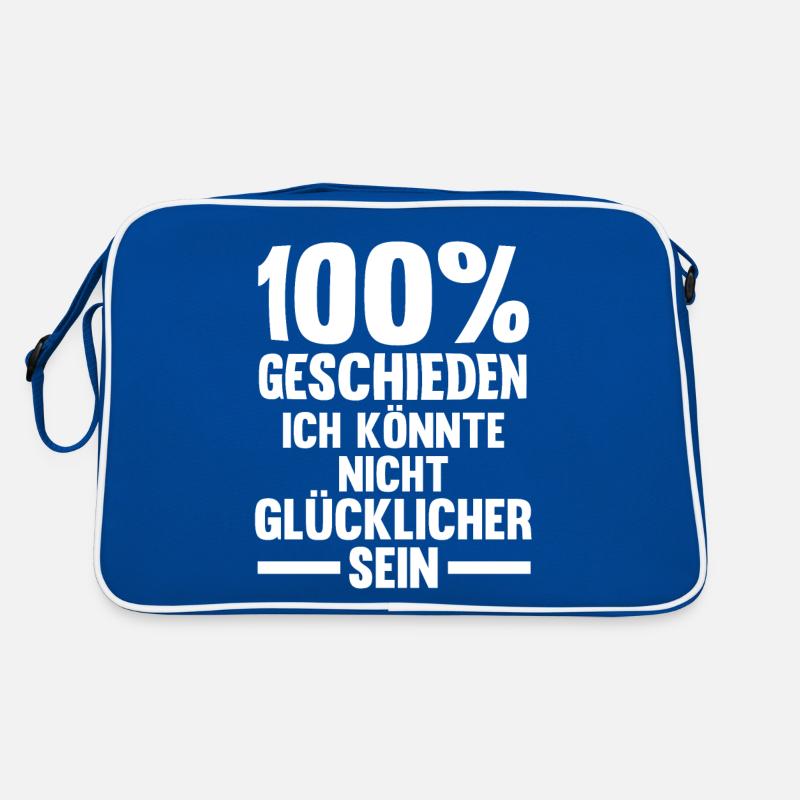 Geschieden Scheidung Scheidungsparty Retro Tasche