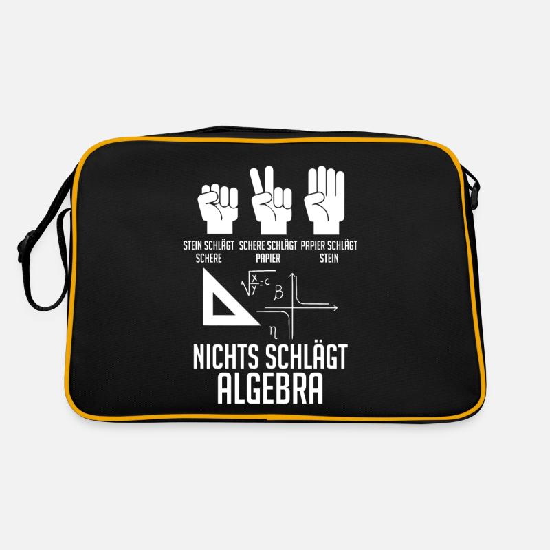 Mathematik Mathe Rechnen Algebra Retro Tasche