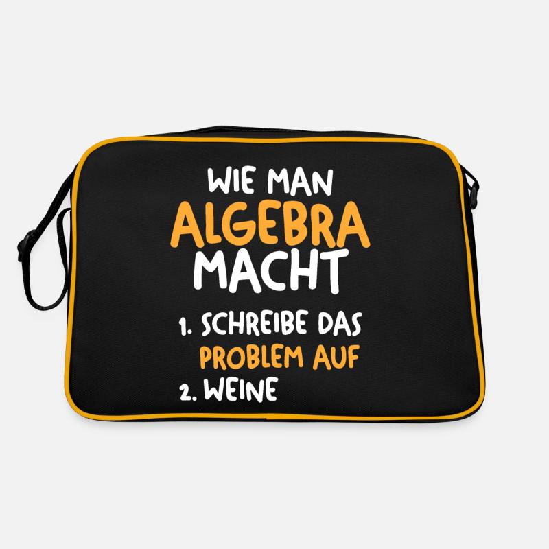 Mathematik Mathe Rechnen Algebra Retro Tasche