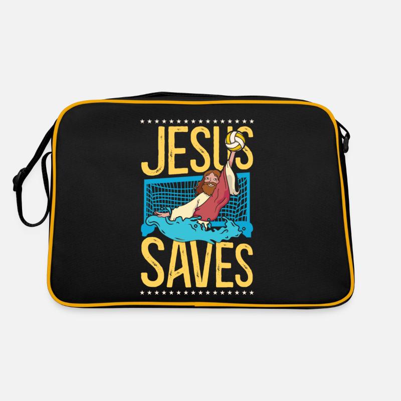 Water-polo Jésus Foi Chrétienne Sac Retro
