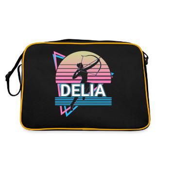 Delia Goddess Ancient Greek Greek Mytholo - Retro Bag - black/gold - Back