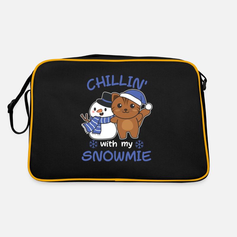 Chat Chillin avec mon schneemann snowmie Sac Retro