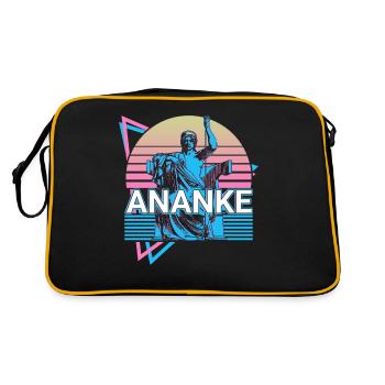Ananke Goddess Ancient Greek Greek mythology - Retro Bag - black/gold - Back