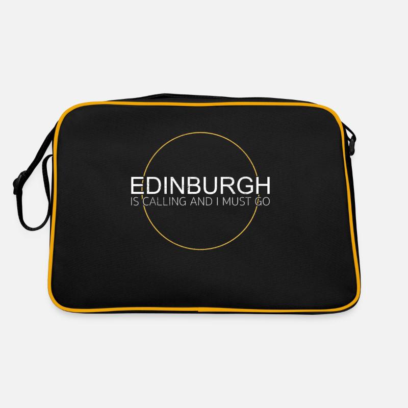 Edinburgh Spruch Retro Tasche