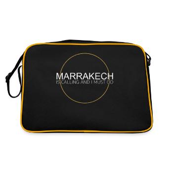 Marrakech Quote - Retro Bag - black/gold - Back
