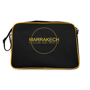 Marrakech Quote - Retro Bag - black/gold - Back