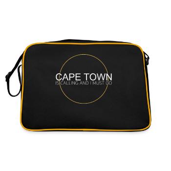 Cape Town Quote - Retro Bag - black/gold - Back