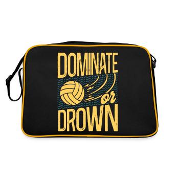 Water Polo Vintage Dominate Or - Retro Bag - black/gold - Back