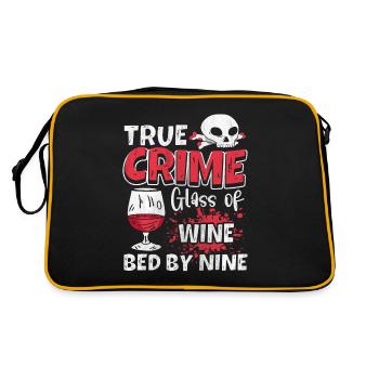 Good Wine and True Crime Gift - Retro Bag - black/gold - Back