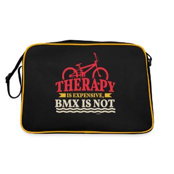 Therapy is expensive BMX riding is not - Retro Bag - black/gold - Back