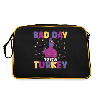 C’est un mauvais jour pour être une dinde - Sac Retro - noir/or - Dos