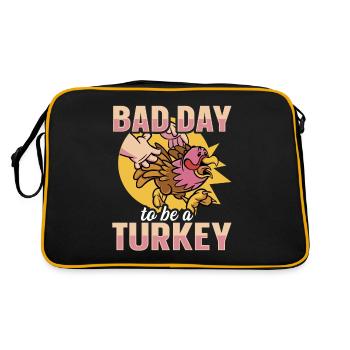 Its A Bad Day To Be A Turkey - Retro Bag - black/gold - Back