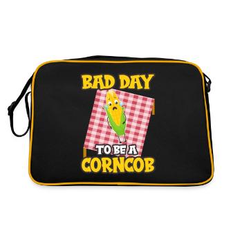 Its A Bad Day To Be A Corncob - Retro Bag - black/gold - Back