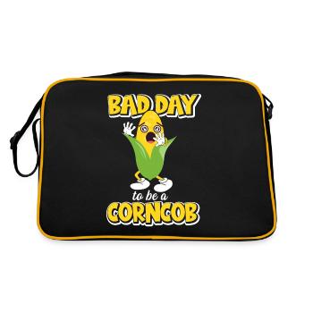 Its A Bad Day To Be A Corncob - Retro Bag - black/gold - Back