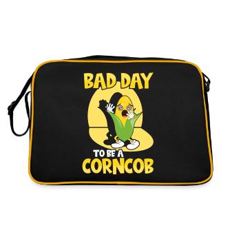 Its A Bad Day To Be A Corncob - Retro Bag - black/gold - Back