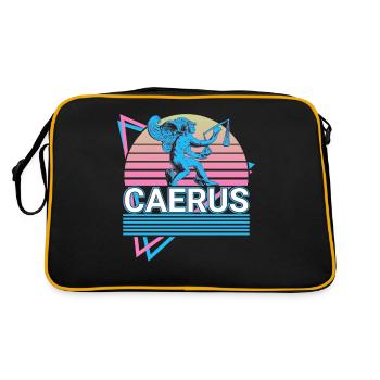 Caerus Dieu grec Mythe grec antique - Sac Retro - noir/or - Dos