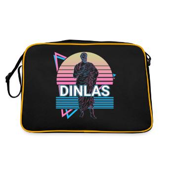 Dinlas Dieu grec Mythe grec antique - Sac Retro - noir/or - Dos
