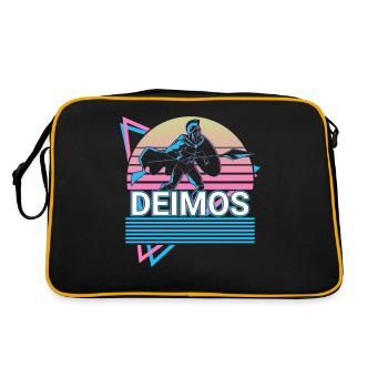 Deimos Greek God Ancient Greek Mythol - Retro Bag - black/gold - Back