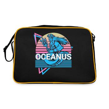 Oceanus Dieu grec Mythe grec antique - Sac Retro - noir/or - Dos
