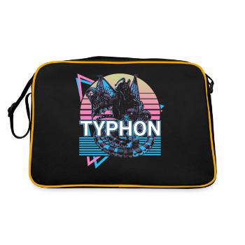 Typhon dieu grec Mythe grec antique - Sac Retro - noir/or - Dos