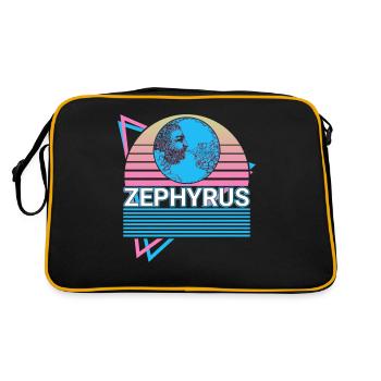 Zephyrus Dieu grec Mythe grec antique - Sac Retro - noir/or - Dos
