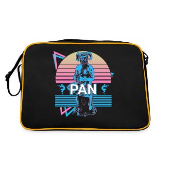 Pan Greek God Mythologie grecque antique - Sac Retro - noir/or - Dos