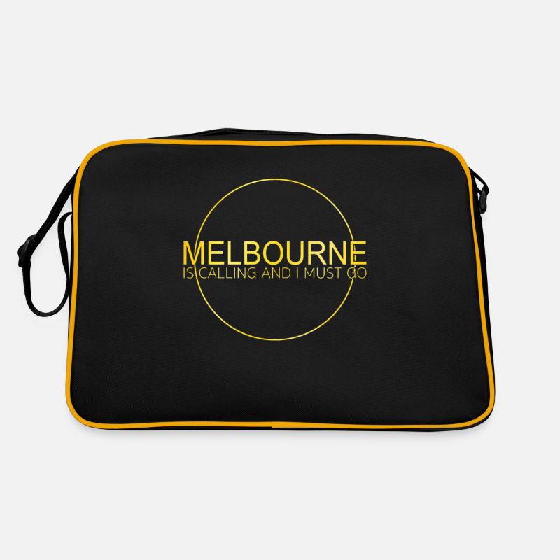 Melbourne Spruch Retro Tasche