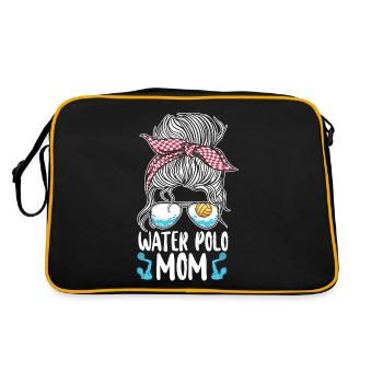 Water Polo Mom Sunglasses Water - Retro Tasche - Schwarz/Gold - Hinten