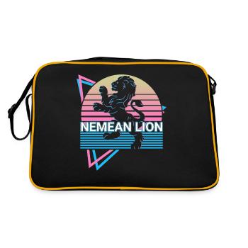 Nemean lion mythical creature ancient Greek - Retro Bag - black/gold - Back
