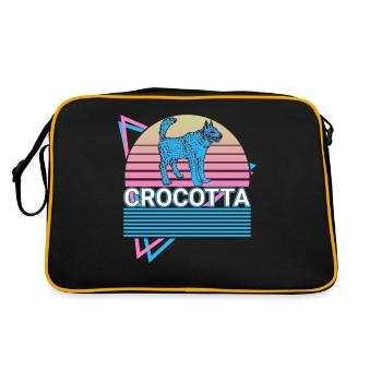 Crocotta Cynolycus créature mythique mythologie grecque - Sac Retro - noir/or - Dos