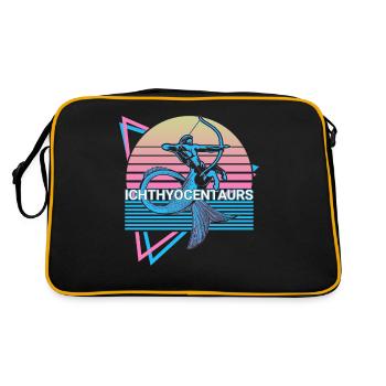 Ichthyocentaurs créatures mythiques mythologie grecque - Sac Retro - noir/or - Dos