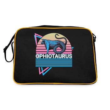 Ophiotaurus mythical creature Ancient Greek mythology - Retro Bag - black/gold - Back