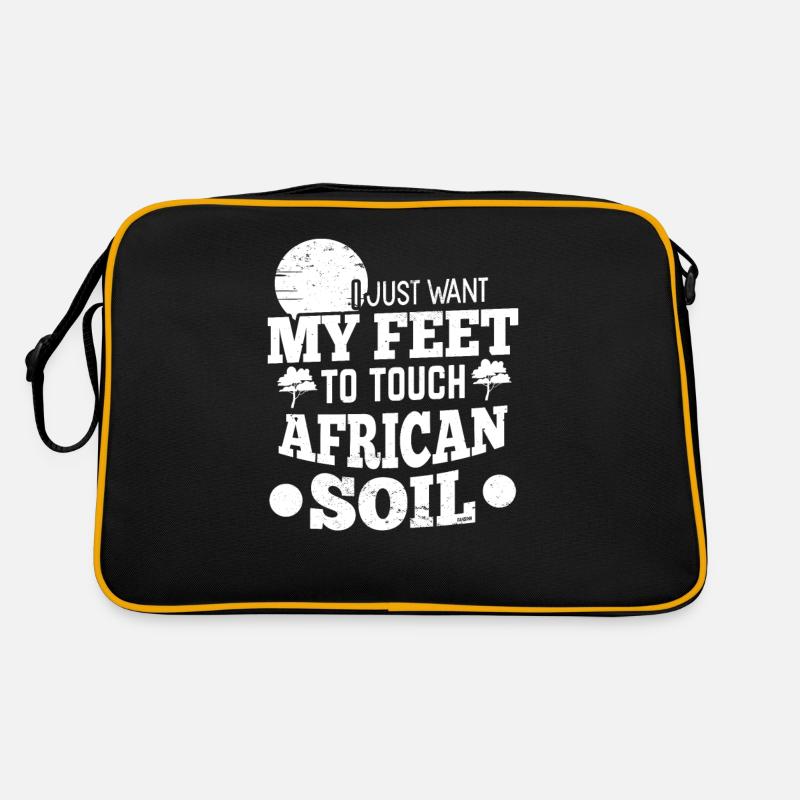 Afrika Urlaub Erde afrikanischer Boden Retro Tasche