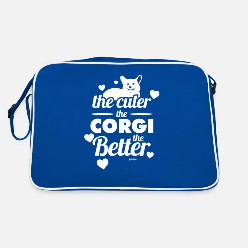 je süßer der Corgi desto besser Retro Tasche