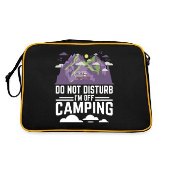 Camping Camping Tente de vacances Cadeau - Sac Retro - noir/or - Dos