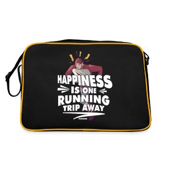 Running Jogging Sports Racing Training Gift - Retro Bag - black/gold - Back