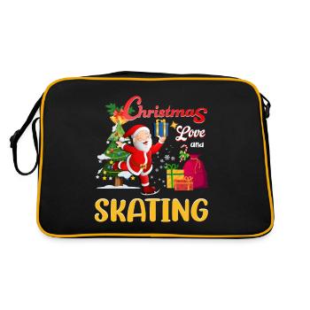 Patinage artistique Patinage artistique Père Noël Amour - Sac Retro - noir/or - Dos