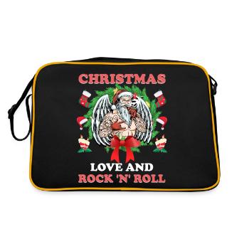 Heavy Hard Metal Noël, Love Rock 'n' Roll - Sac Retro - noir/or - Dos
