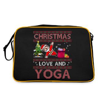 Yogini Yoga Meditation Christmas, Love and Yoga - Retro Bag - black/gold - Back