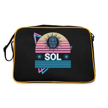 Sol God Sun Ancient Roman mythology Retro - Retro Bag - black/gold - Back