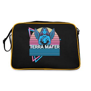 Terra Mater Tellus Mater Déesse Terre Mythe romain - Sac Retro - noir/or - Dos