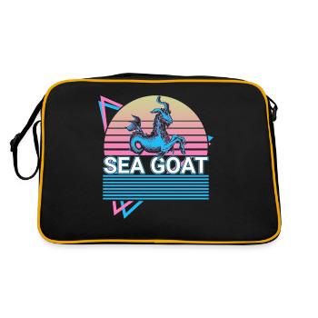 Chèvre de mer Créature mythique Mythologie juive - Sac Retro - noir/or - Dos