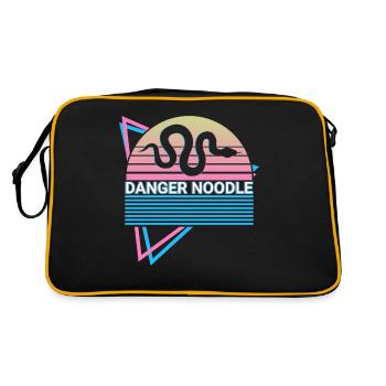 Danger Noodle Retro Snake - Retro Tasche - Schwarz/Gold - Hinten