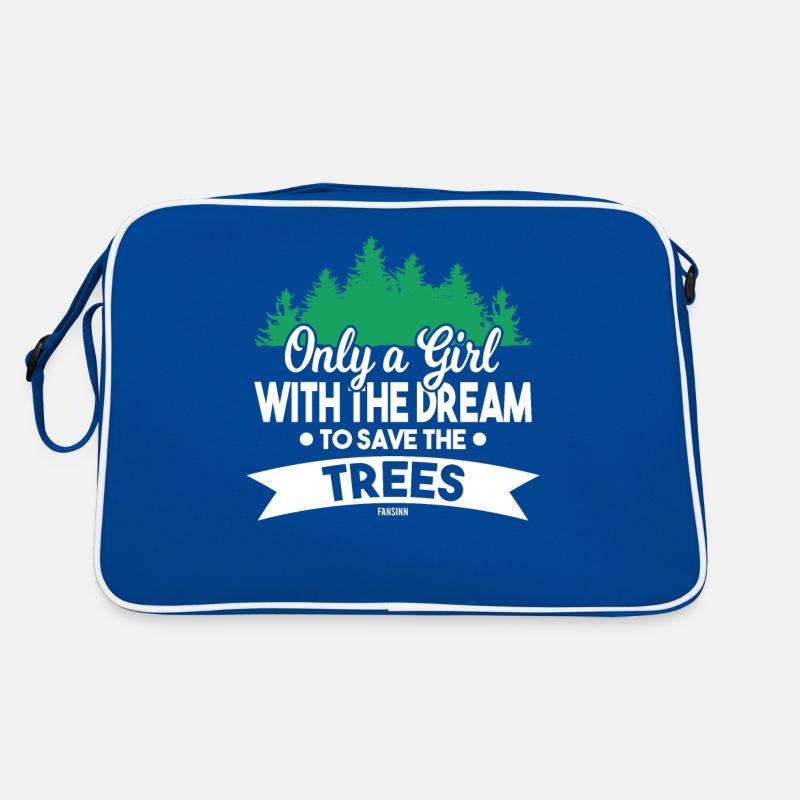 Wald Abenteuer Berge Bäume Naturschutz Retro Tasche