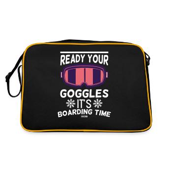 Snowboarding - Retro Bag - black/gold - Back