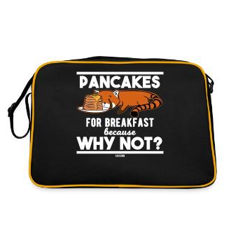 Crêpes pour le petit déjeuner - Sac Retro - noir/or - Dos