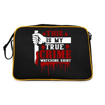 True Crime Junkie - Retro Bag - black/gold - Back