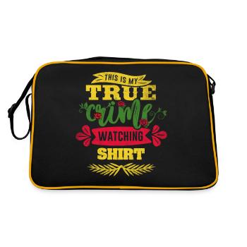 True Crime Junkie - Retro Bag - black/gold - Back