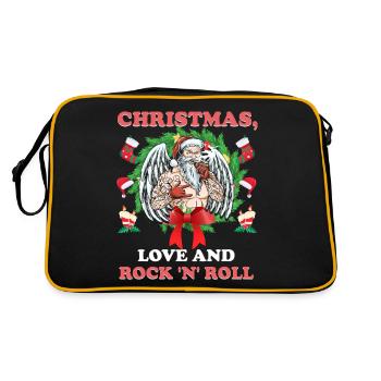 Heavy Hard Metal Noël, Love Rock 'n' Roll - Sac Retro - noir/or - Dos